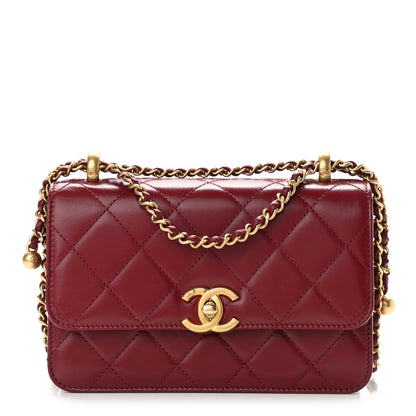 Chanel Calfskin Quilted Mini Perfect Fit Flap Burgundy 1 of 13