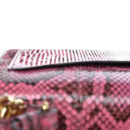 Dolce & Gabbana Python Lucia Top Handle Bag Raspberry 12 of 13