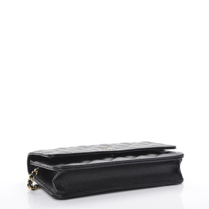 Chanel Caviar Quilted Wallet On Chain WOC Black 4 of 9