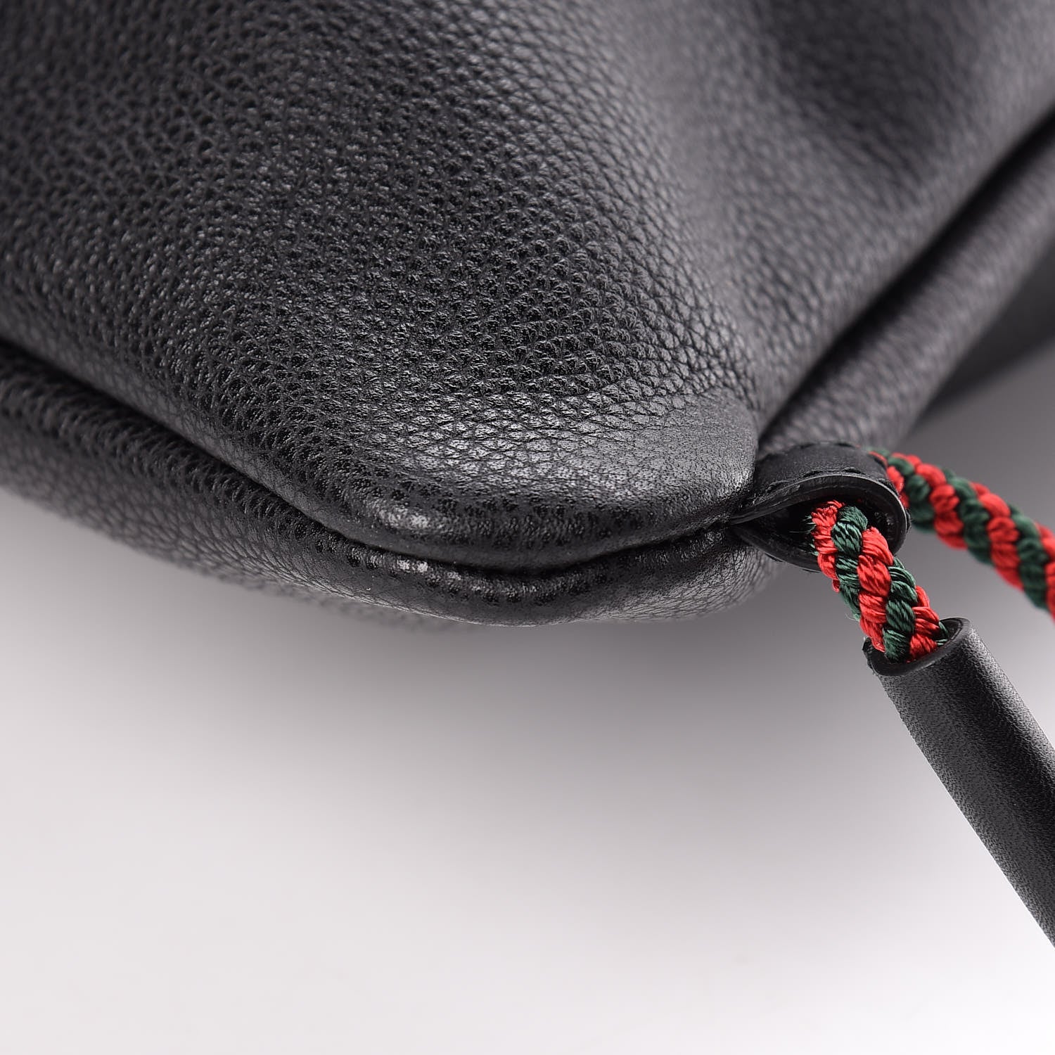 Gucci Calfskin Logo Drawstring Backpack Black 11 of 11