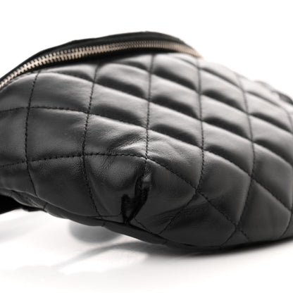 Chanel Calfskin Quilted Waist Belt Bag Black 9 of 15