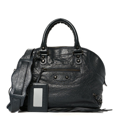 Balenciaga Agneau Classic Hardware Bowling Bag Anthracite 3 of 12