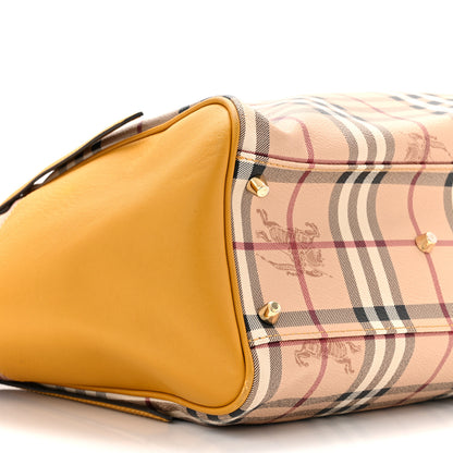 Burberry Haymarket Check Small Canterbury Tote Gold Freesia 8 of 10