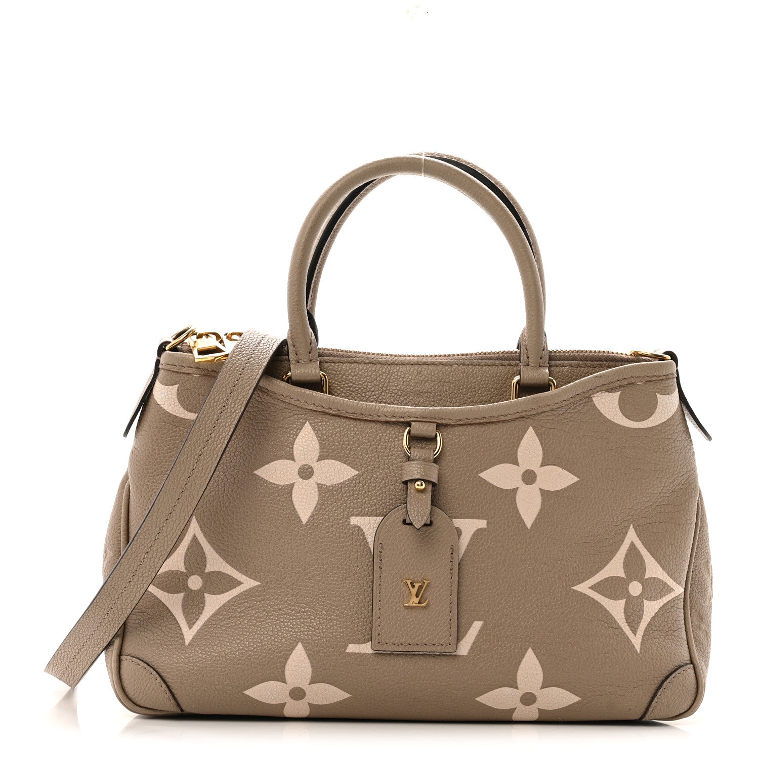 Louis Vuitton Empreinte Monogram Giant Trianon PM Tourterelle Creme 1 of 12