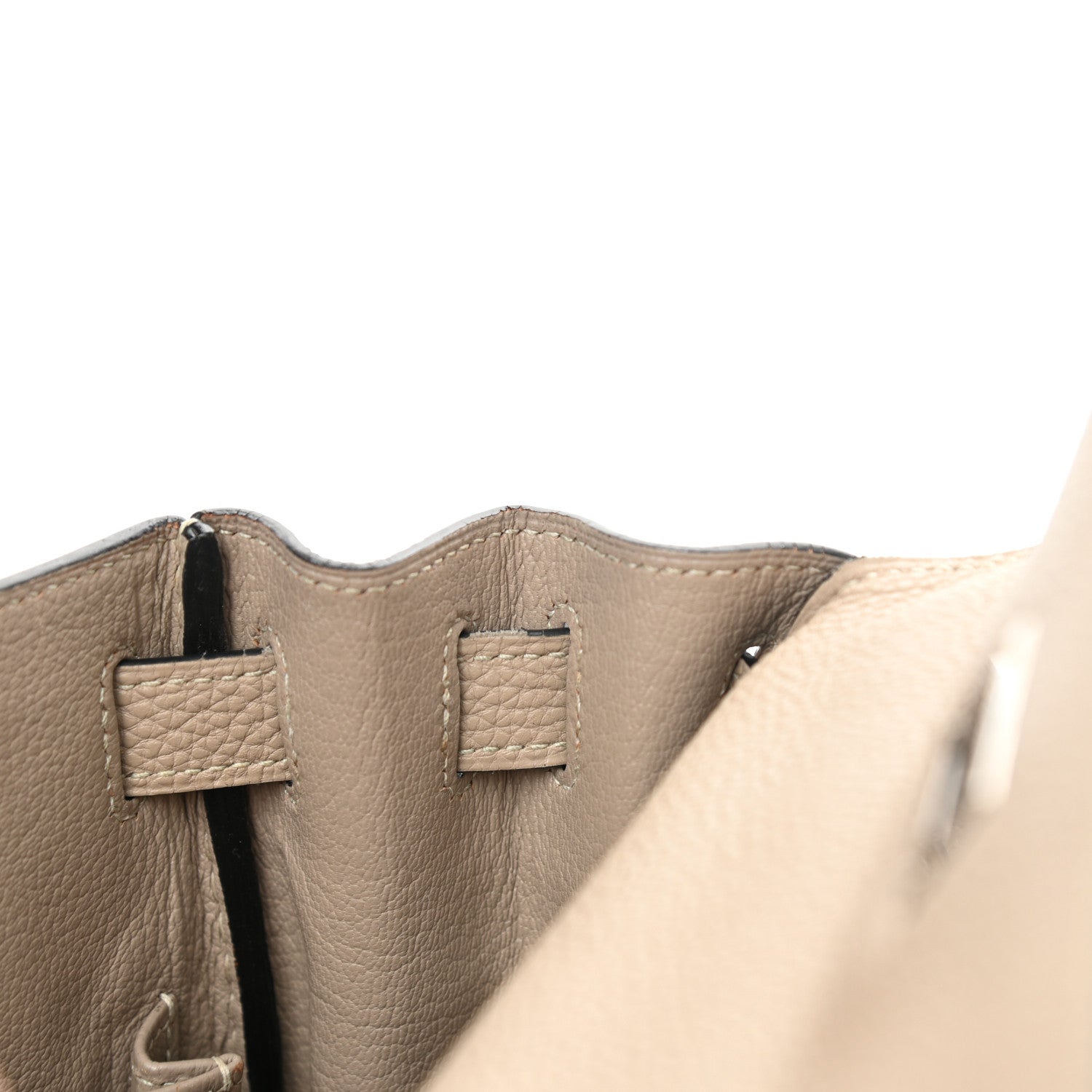 Hermes Taurillon Clemence Kelly Retourne 28 Gris Tourterelle 14 of 43