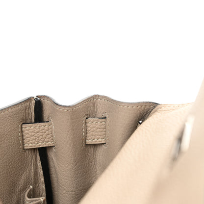 Hermes Taurillon Clemence Kelly Retourne 28 Gris Tourterelle 14 of 43