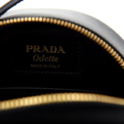 Prada Saffiano Lux Mini Odette Backpack Black 7 of 7