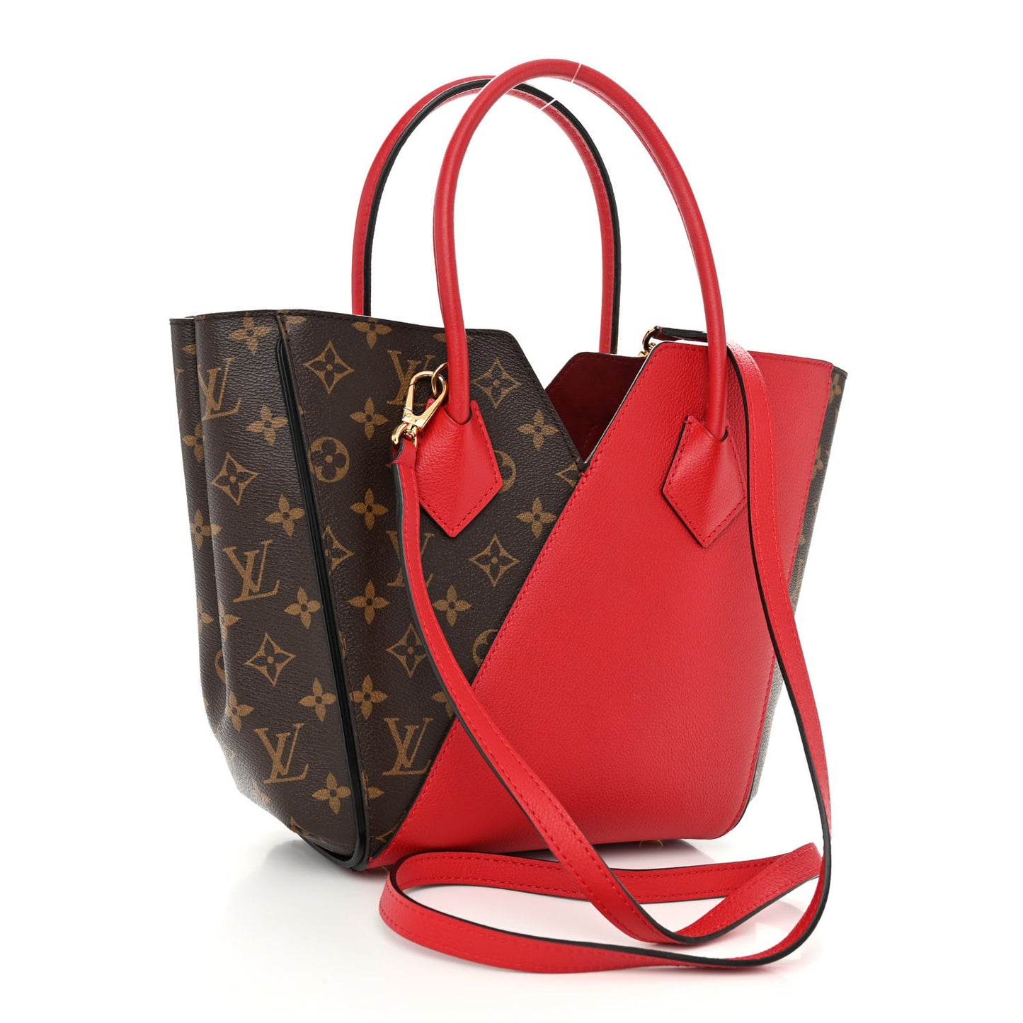 Calfskin Monogram Kimono Tote PM Cherry