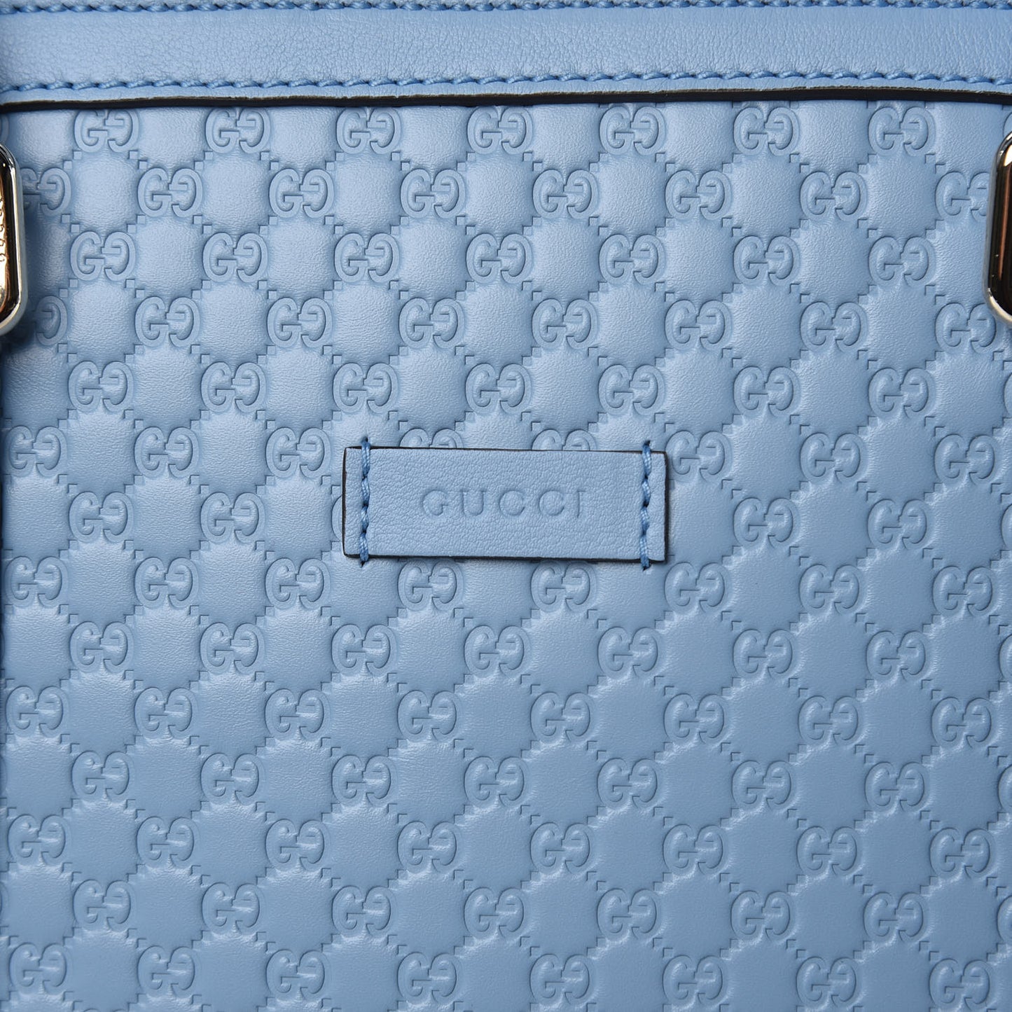 Microguccissima Medium Dome Bag Mineral Blue