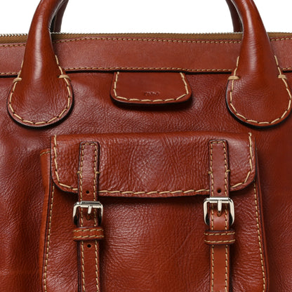 Chloe Calfskin Edith Satchel Ecureil Brown 8 of 10