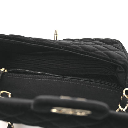 Chanel Velvet Quilted Mini Rectangular Flap Black 5 of 12