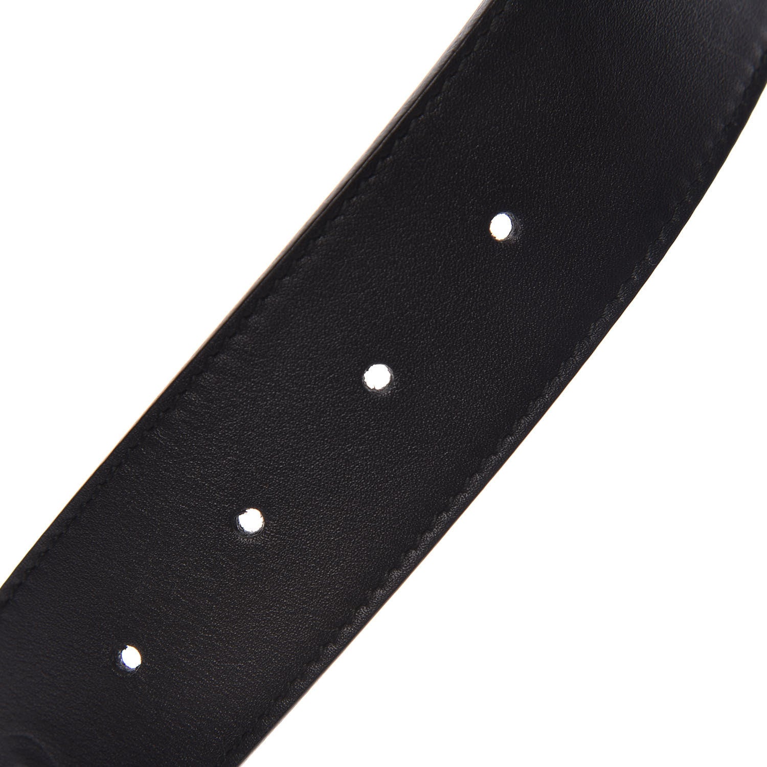 Gucci Moon Calfskin Pearl Double G 40mm Belt 110 44 Black Cream 5 of 7
