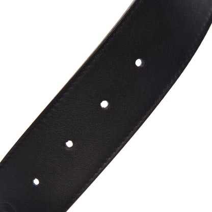 Gucci Moon Calfskin Pearl Double G 40mm Belt 110 44 Black Cream 5 of 7