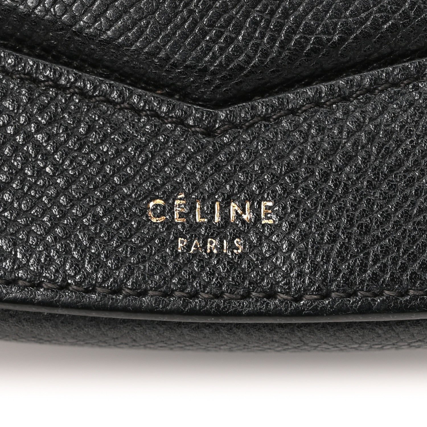 Celine Grained Calfskin Small Trotteur Black 6 of 10