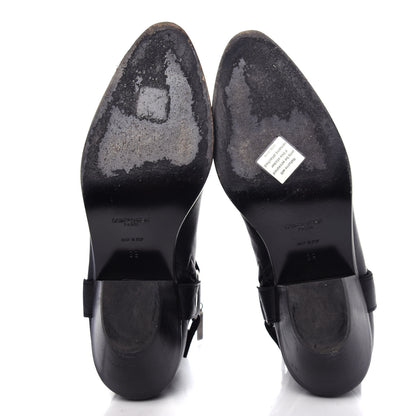 Saint Laurent Calfskin West Harness Boots 39 Black 6 of 11