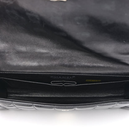 Chanel Patent Chocolate Bar Chain Clutch Black 5 of 11