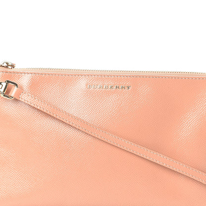 Burberry Patent Peyton Crossbody Clutch Bag Dusty Pink 10 of 10