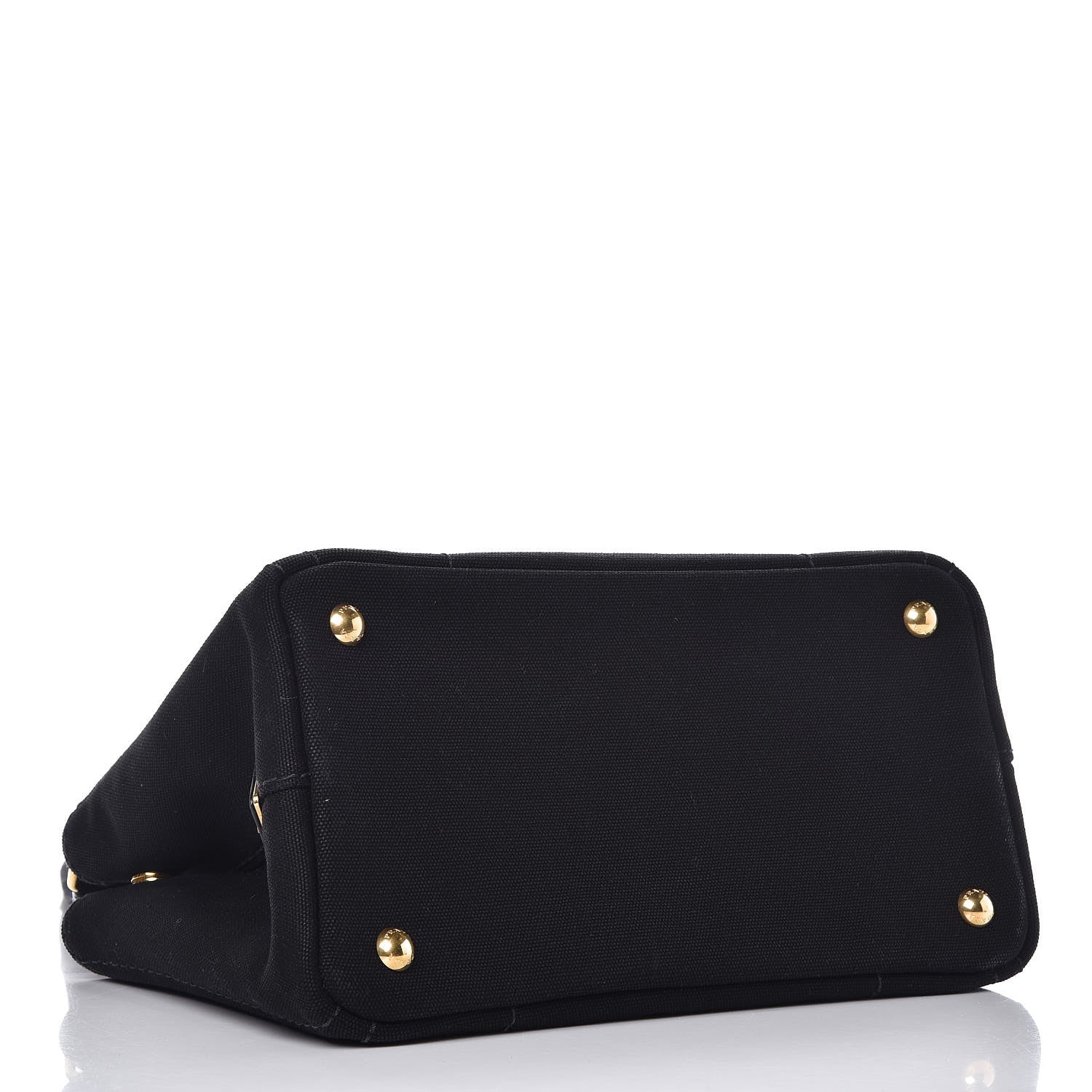 Prada Canapa Small Logo Tote Black Blue 5 of 8