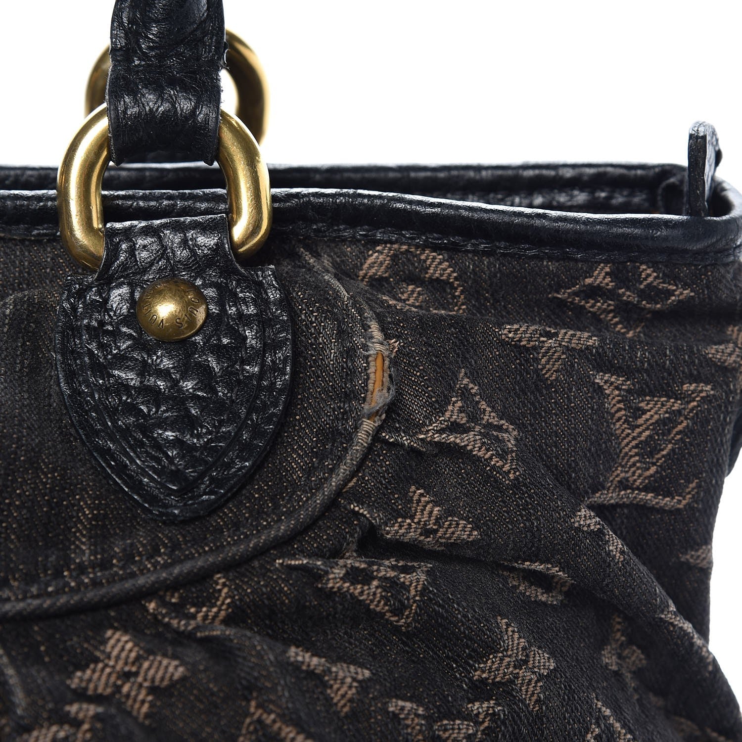 Louis Vuitton Denim Neo Cabby GM Black 9 of 13