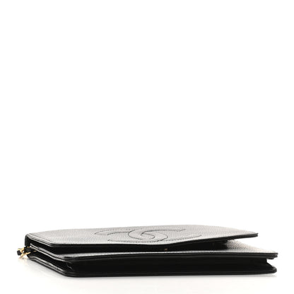 Chanel Caviar Timeless CC Wallet On Chain WOC Black 4 of 11