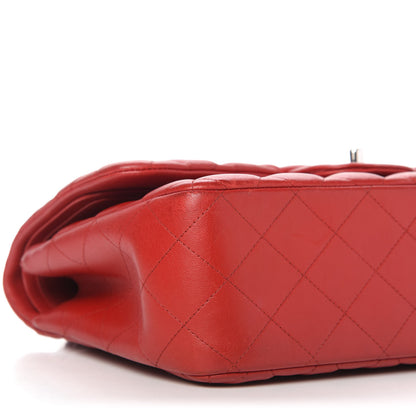 Chanel Lambskin Quilted Jumbo Double Flap Red 6 of 10
