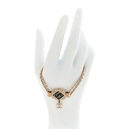 Chanel Crystal CC Square Bracelet Gold 2 of 4