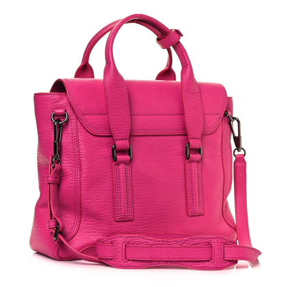 3.1 Phillip Lim Textured Calfskin Medium Pashli Satchel Bright Fuchsia 3 of 12