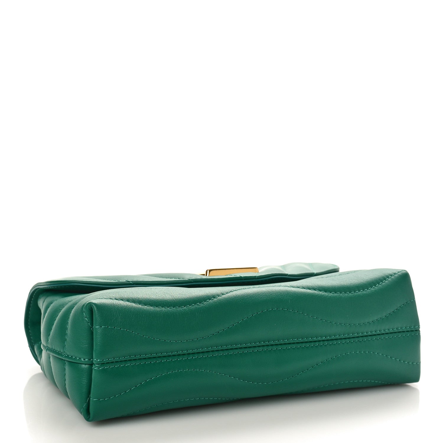 Louis Vuitton Calfskin New Wave Chain Bag MM NM Emerald 4 of 8