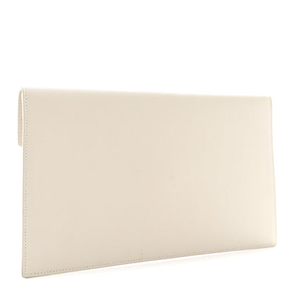 Saint Laurent Smooth Shiny Calfskin Uptown Pouch Crema Soft 3 of 8