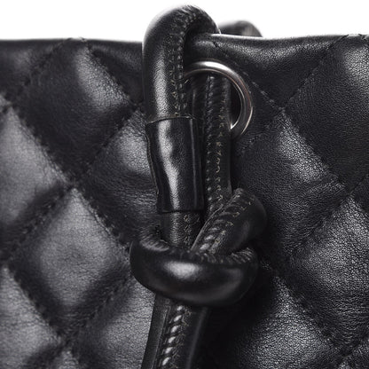 Chanel Calfskin Quilted Large Cambon Tote Black 22 of 25