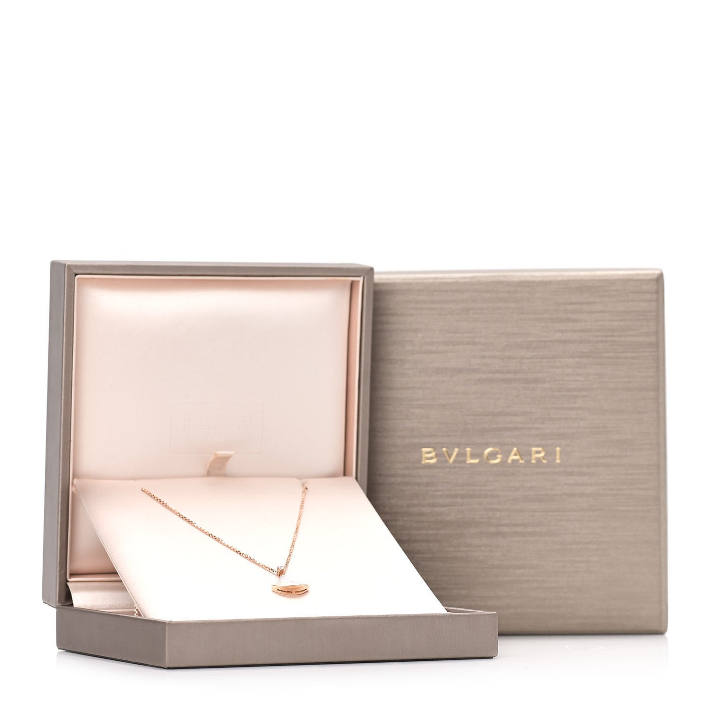 18K Rose Gold Diamond Mother of Pearl Small Divas' Dream Pendant Necklace