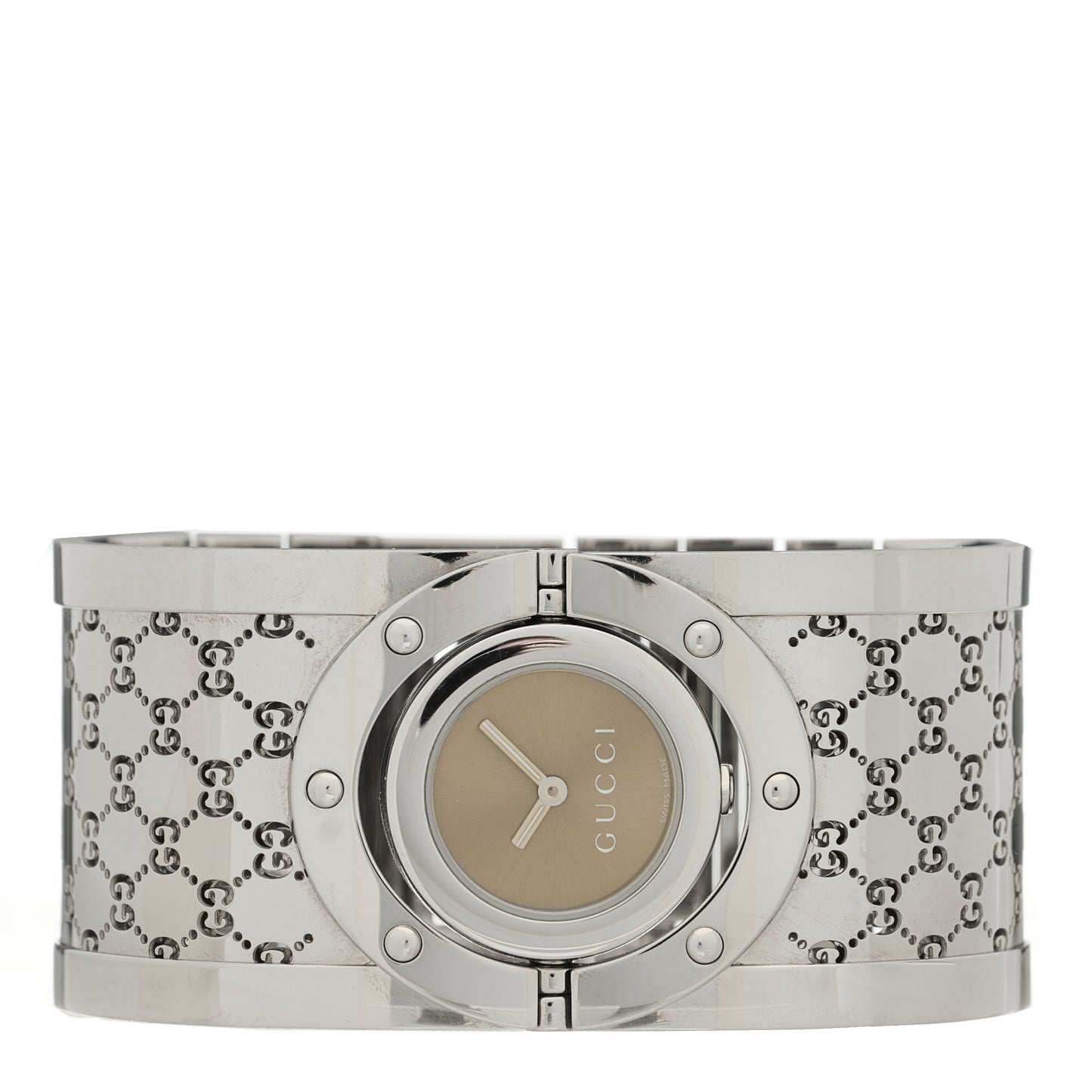 Stainless Steel 33mm Twirl Quartz Watch Brown