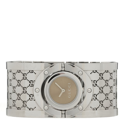 Gucci Stainless Steel 33mm Twirl Quartz Watch Brown 2 of 5