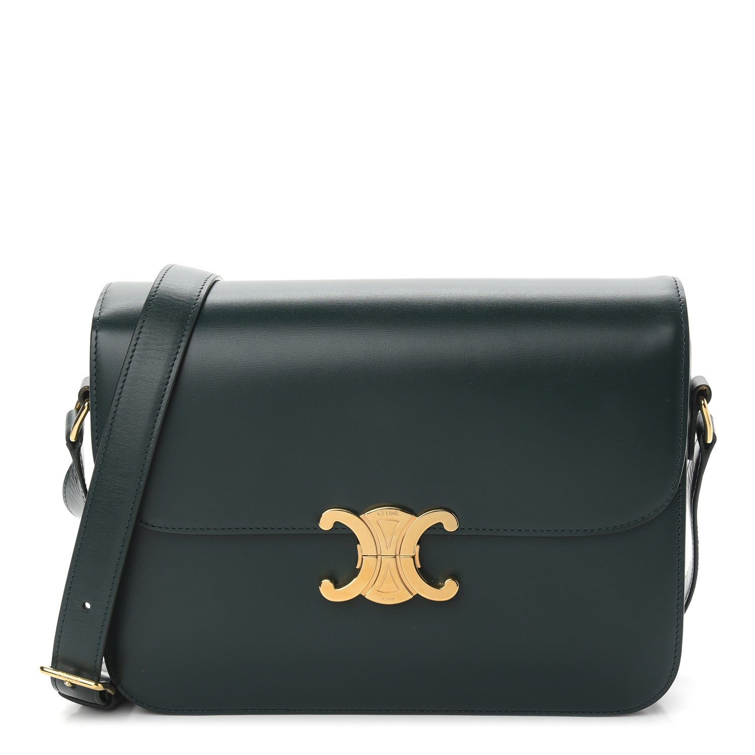 Celine Shiny Calfskin Medium Triomphe Amazone 1 of 11
