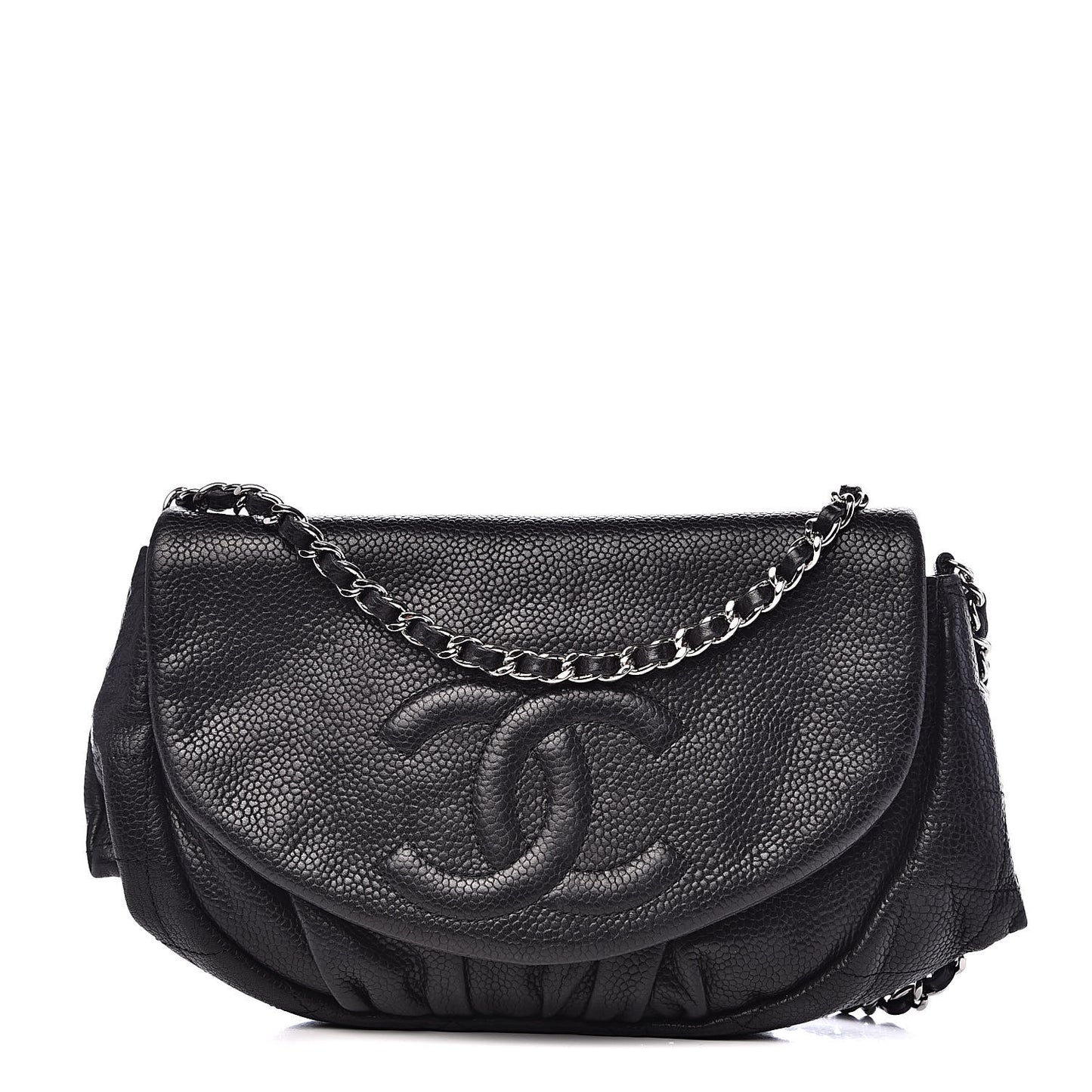 Caviar Half Moon Wallet On Chain WOC Black