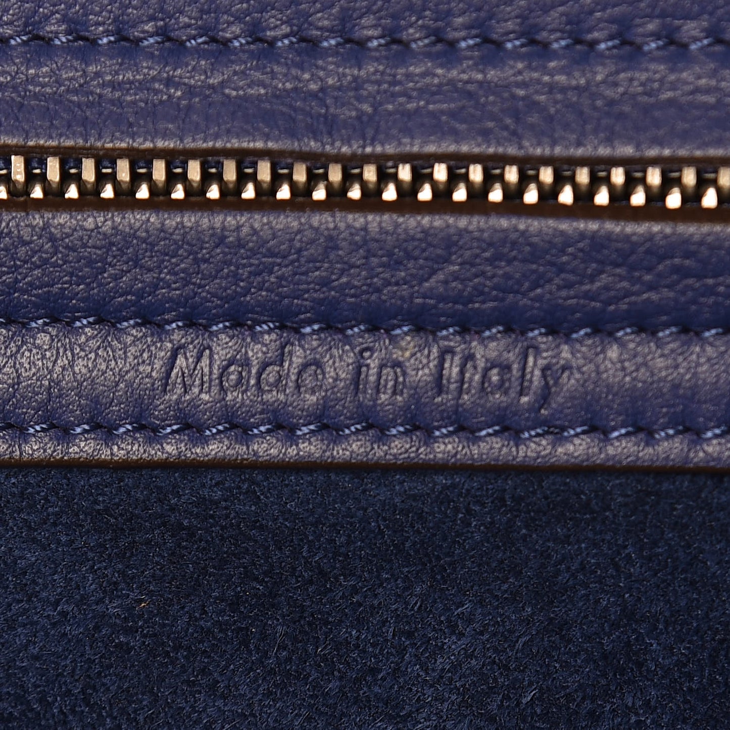 Supple Calfskin Medium Phantom Luggage Indigo