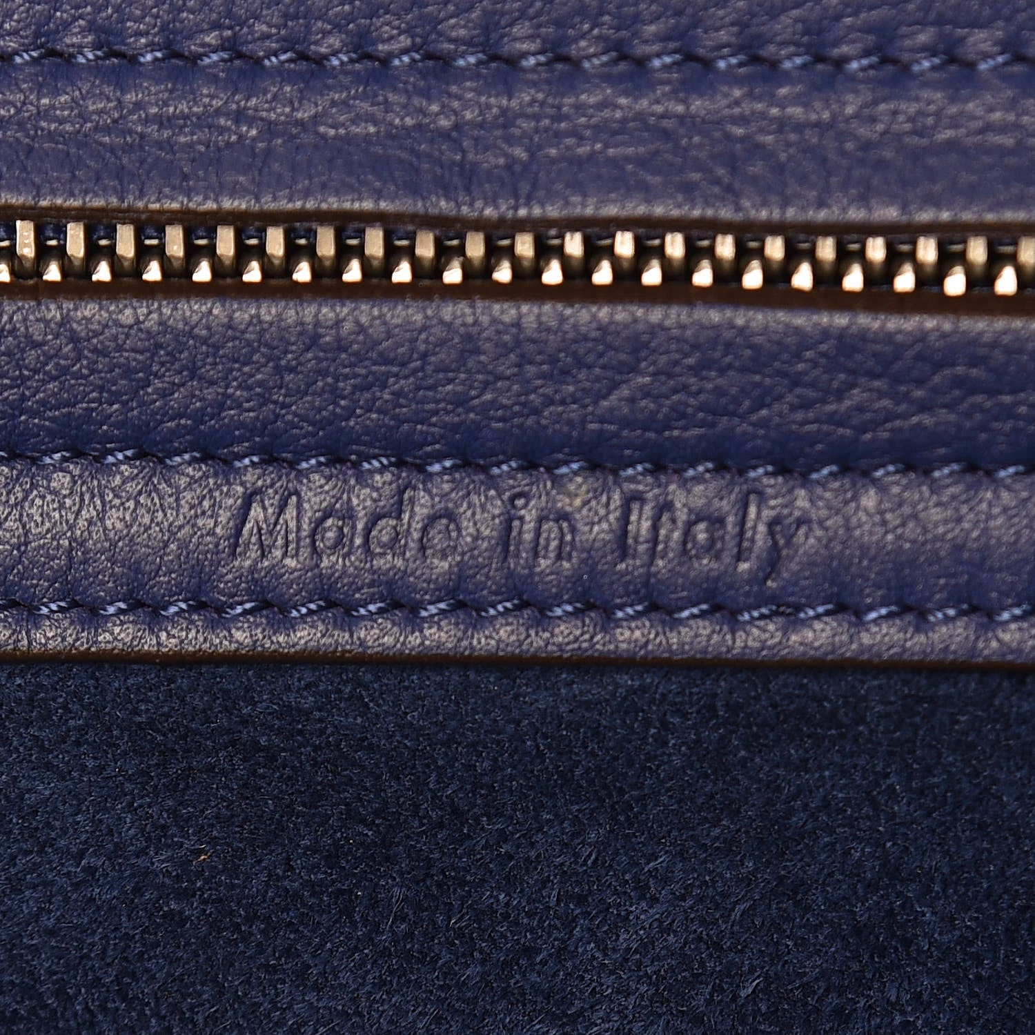 Celine Supple Calfskin Medium Phantom Luggage Indigo 6 of 10