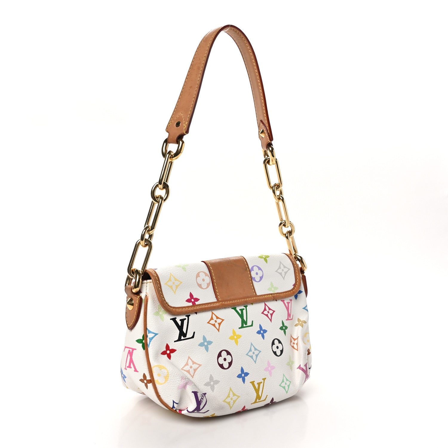 Louis Vuitton Monogram Multicolor Patti White 3 of 12