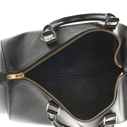 Louis Vuitton Epi Speedy 30 Black 5 of 12