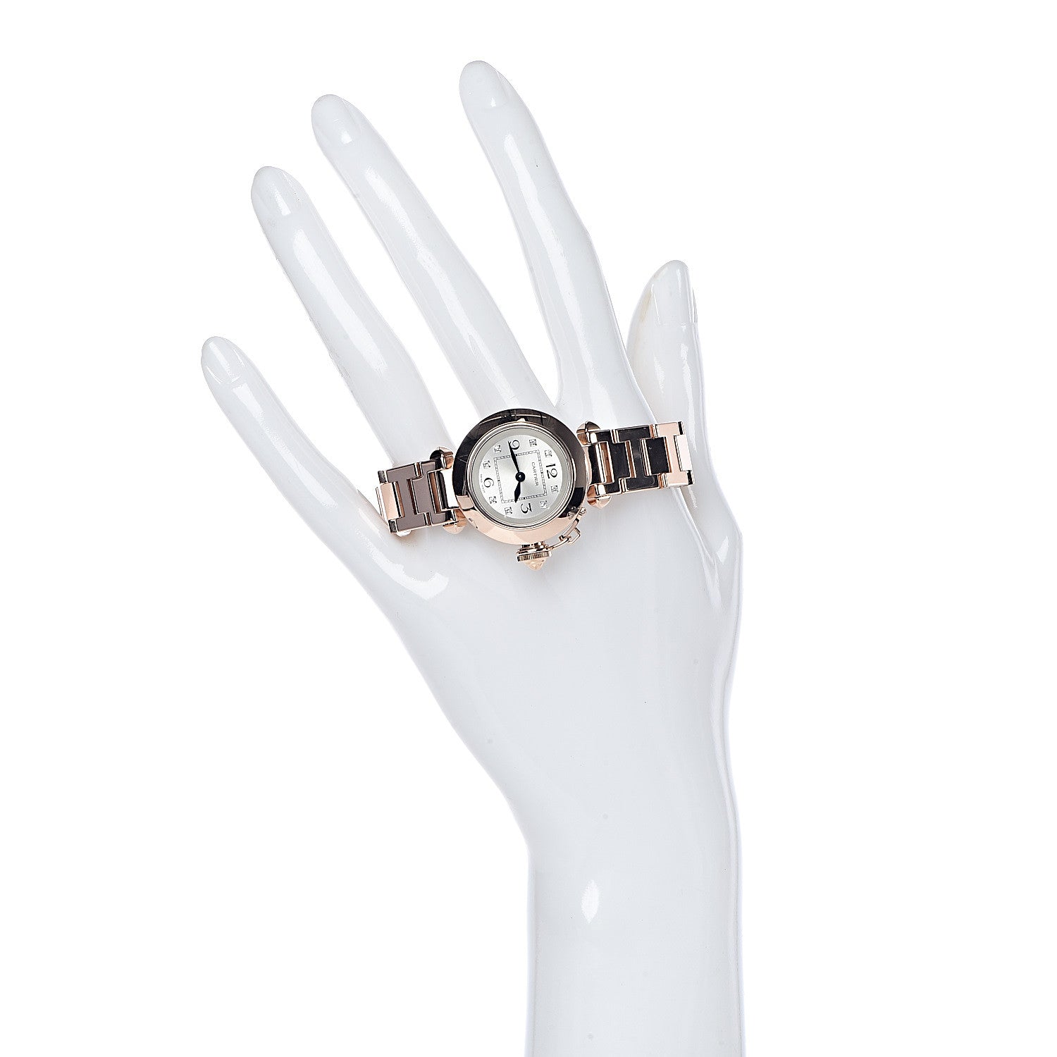 Cartier 18K Pink Gold Diamond 27mm Miss Pasha Quartz Watch 2 of 10