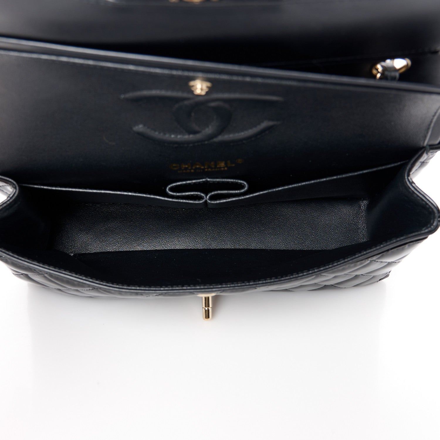 Chanel Patent Quilted Medium Double Flap Black 5 of 11