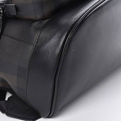 Burberry Smoked Check Backpack Black Brown 12 of 16