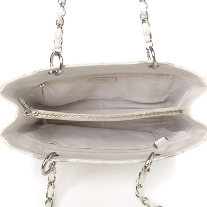 Chanel Caviar Quilted Grand Shopping Tote GST White 4 of 18