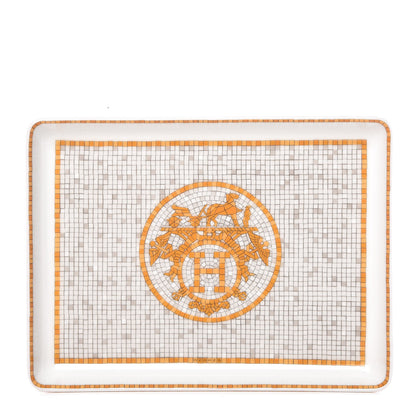 Hermes Porcelain Mosaique au 24 Sushi Plate 1 of 8