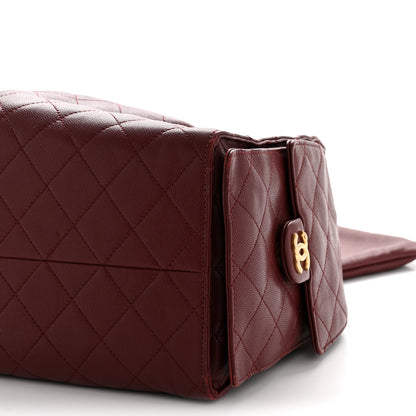 Chanel Caviar Quilted Medium Chanel 25 Handbag Burgundy 11 of 12