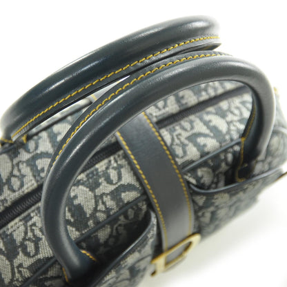Christian Dior Monogram Saddle Bowler Tote Navy 6 of 10