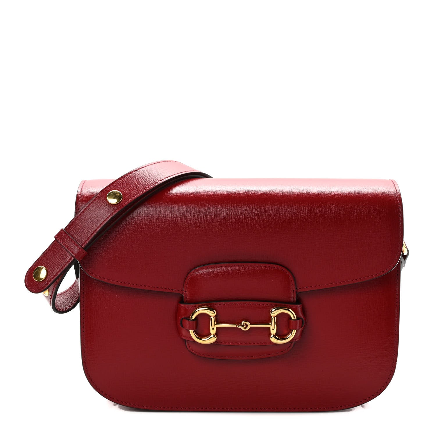 Gucci Azalea Calfskin Horsebit 1955 Shoulder Bag New Cherry Red 1 of 10