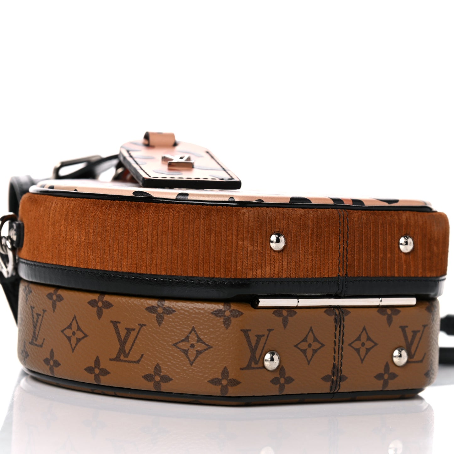 Reverse Monogram Leopard Petite Boite Chapeau