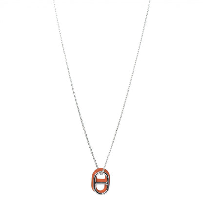 Hermes Swift O'Maillon Pendant Necklace Orange 1 of 5