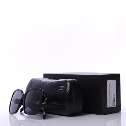 Chanel Acetate Polarized Square Sunglasses 5408 Black 8 of 8